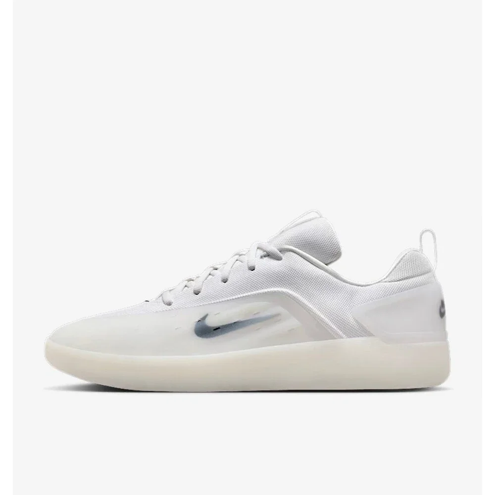 Nike SB Zoom Nyjah 4 Skate Shoes Men’s 10.5 White White Skateboarding Streetwear